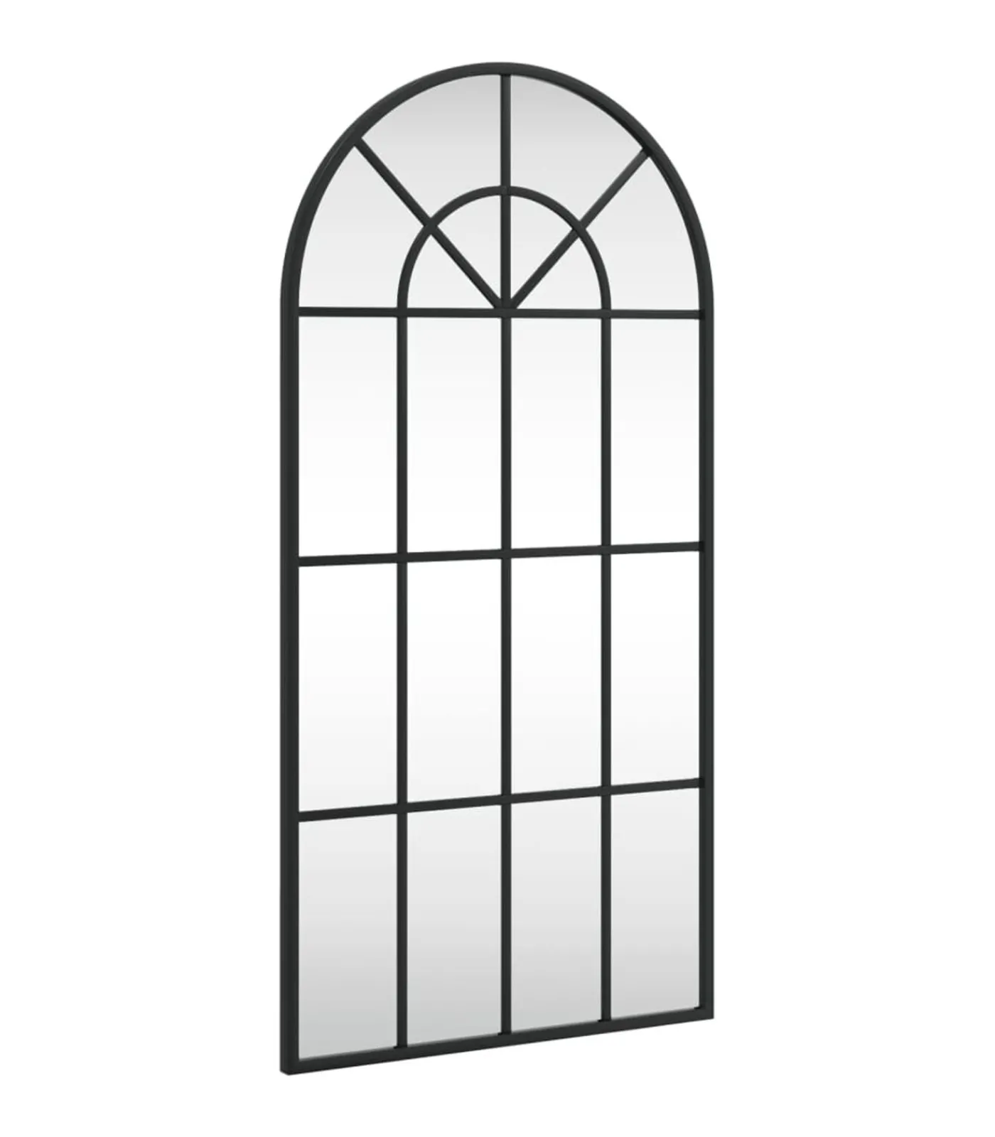 vidaXL Wandspiegel boog 40x80 cm ijzer zwart