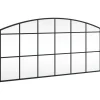 New Wandspiegel boog 100x50 cm ijzer zwart Spiegels