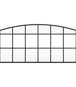 Online Wandspiegel boog 80x40 cm ijzer zwart Spiegels