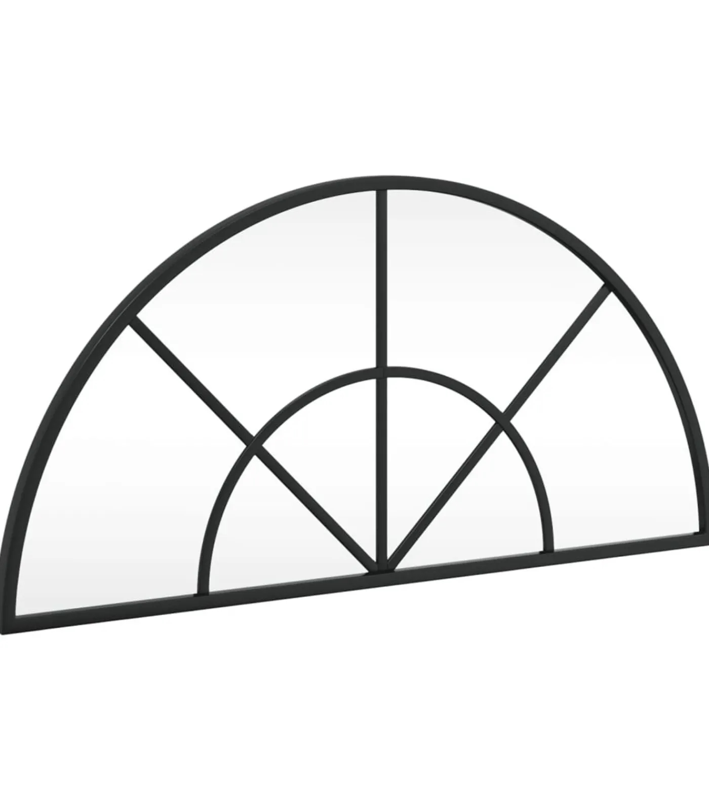 Online Wandspiegel boog 60x30 cm ijzer zwart Spiegels