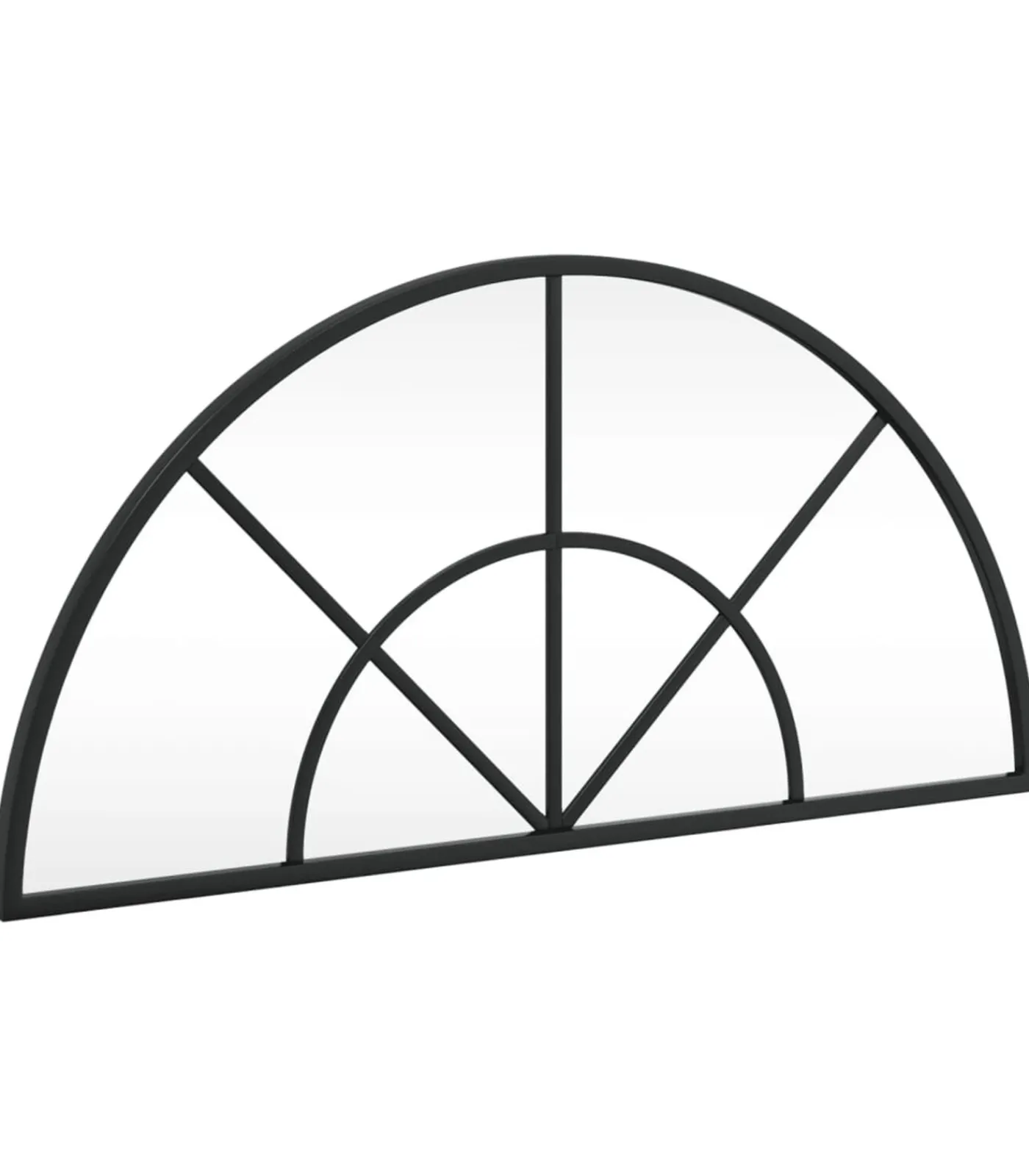 Online Wandspiegel boog 60x30 cm ijzer zwart Spiegels