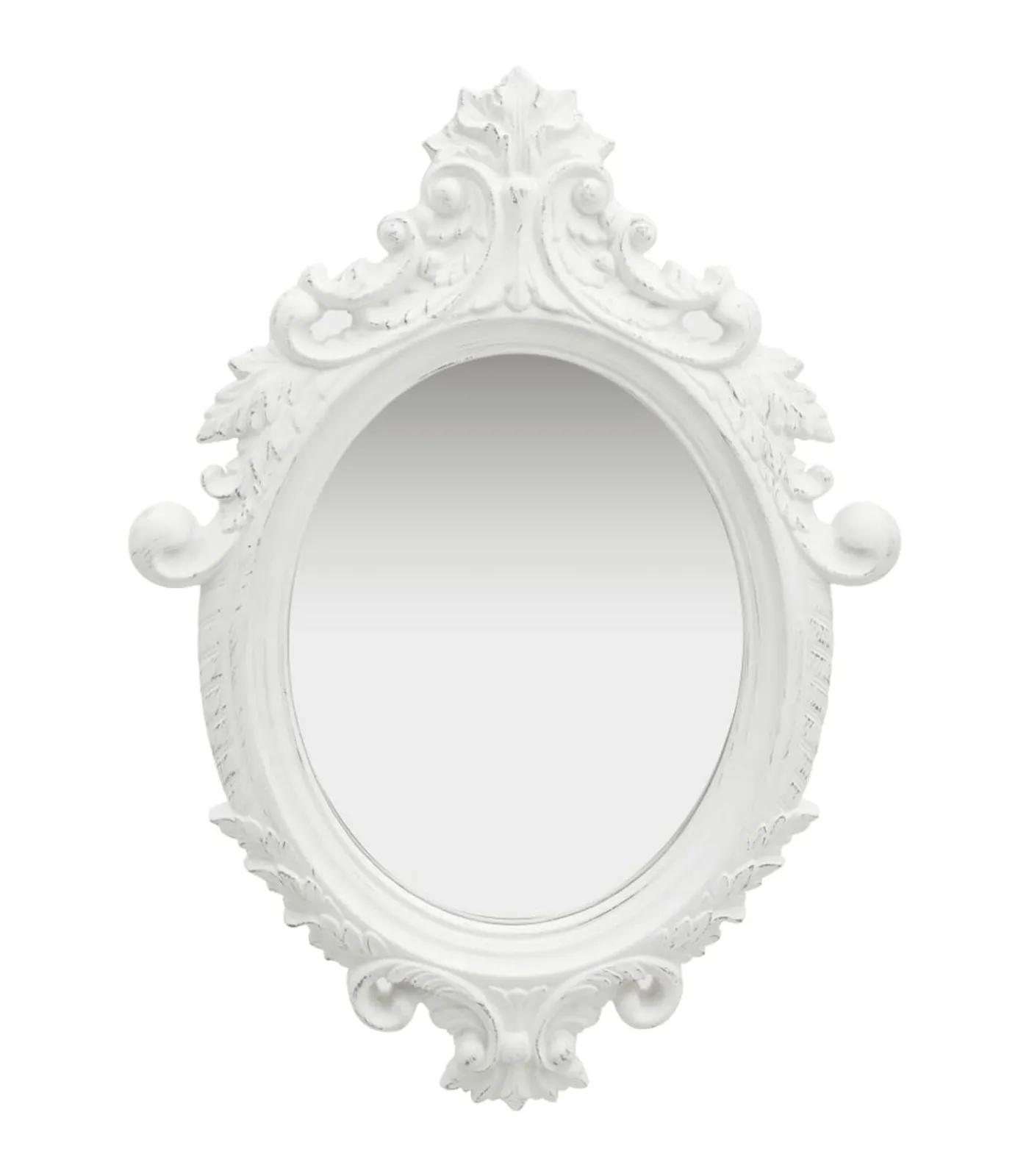 New Wandspiegel kasteel stijl 56x76 cm wit Spiegels