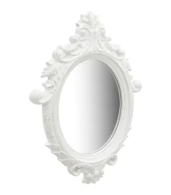 New Wandspiegel kasteel stijl 56x76 cm wit Spiegels