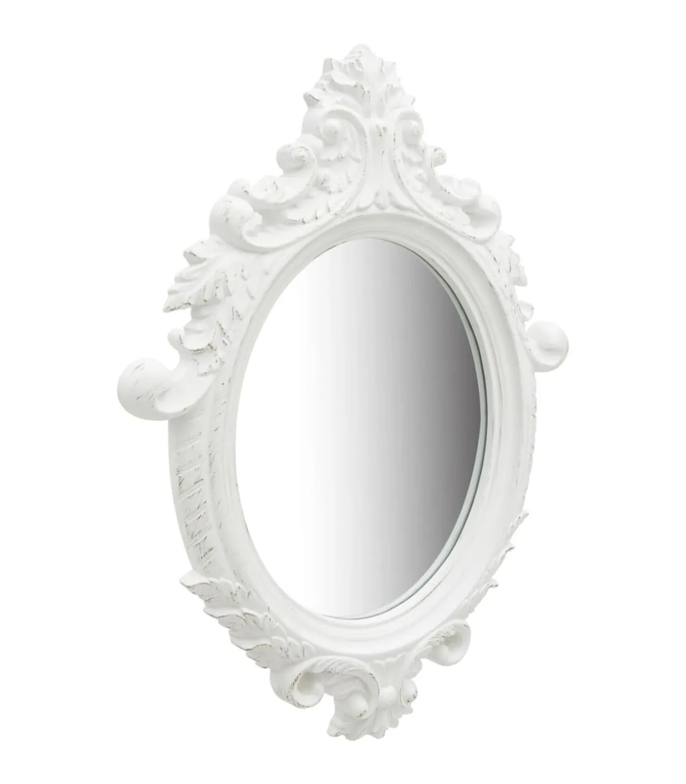 New Wandspiegel kasteel stijl 56x76 cm wit Spiegels