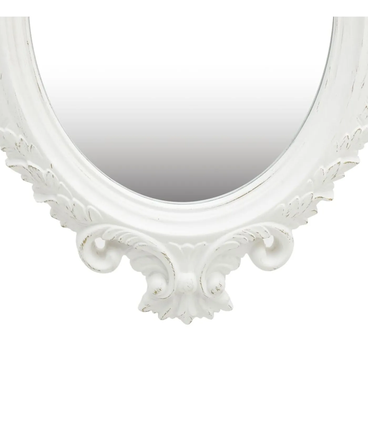 New Wandspiegel kasteel stijl 56x76 cm wit Spiegels