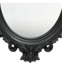 Wandspiegel kasteel stijl 56x76 cm zwart Spiegels