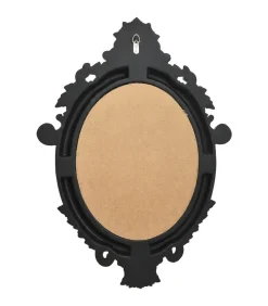 Wandspiegel kasteel stijl 56x76 cm zwart Spiegels