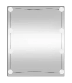 vidaXL Wandspiegel met LED's rechthoekig 50x60 cm glas