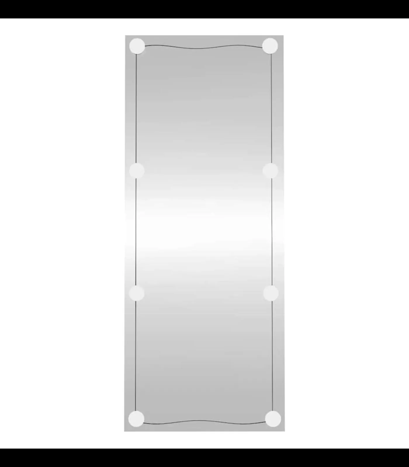 Outlet Wandspiegel met LED's rechthoekig 40x100 cm glas Spiegels