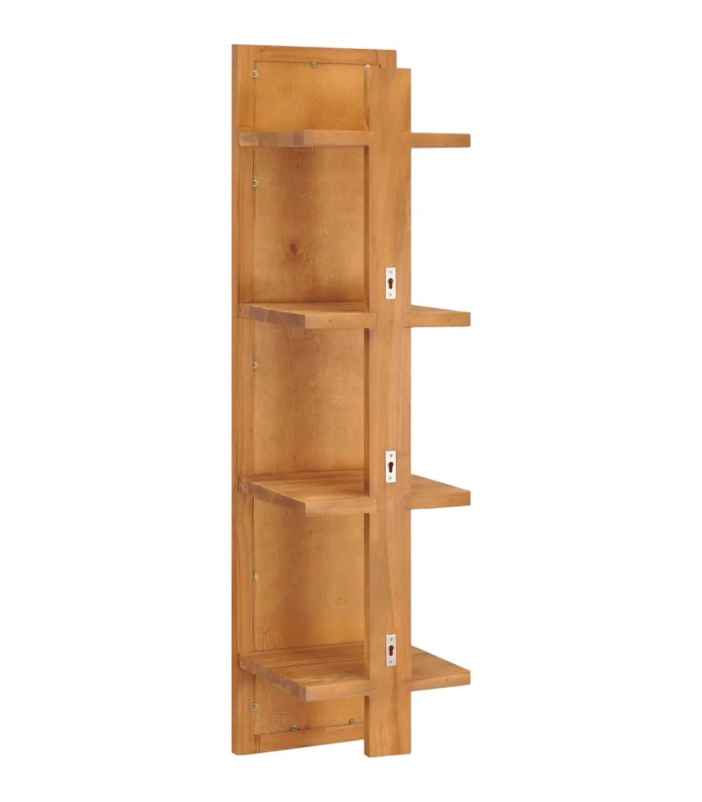 Sale Wandspiegel met schappen 30x30x120 cm massief teakhout Spiegels