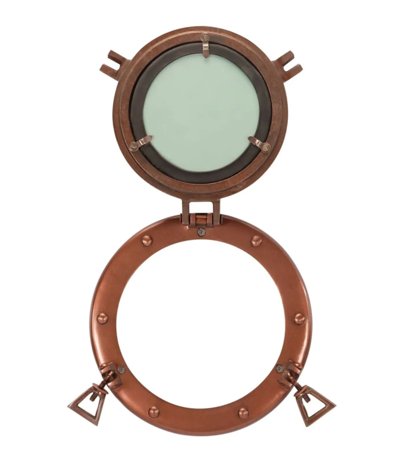 New Wandspiegel patrijspoort Ø23 cmaluminium en glas Spiegels