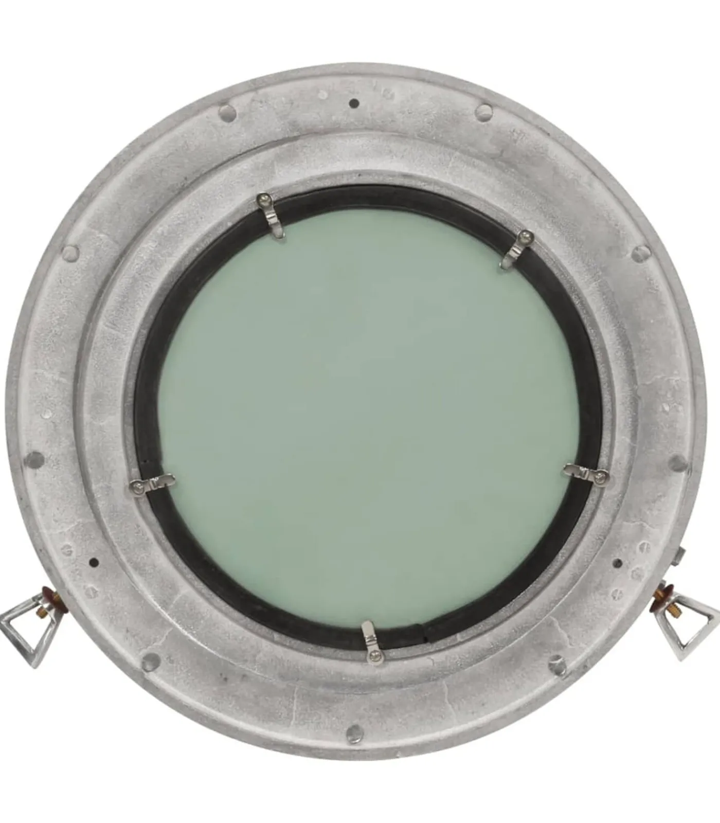 vidaXL Wandspiegel patrijspoort Ø38 cmaluminium en glas