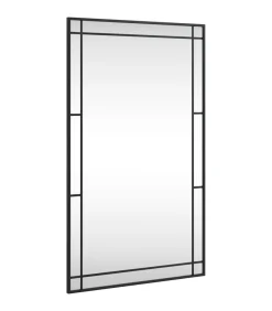 Sale Wandspiegel rechthoekig 60x100 cm ijzer zwart Spiegels