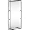 Sale Wandspiegel rechthoekig 50x100 cm ijzer zwart Spiegels