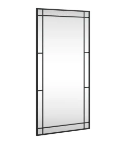 Sale Wandspiegel rechthoekig 50x100 cm ijzer zwart Spiegels