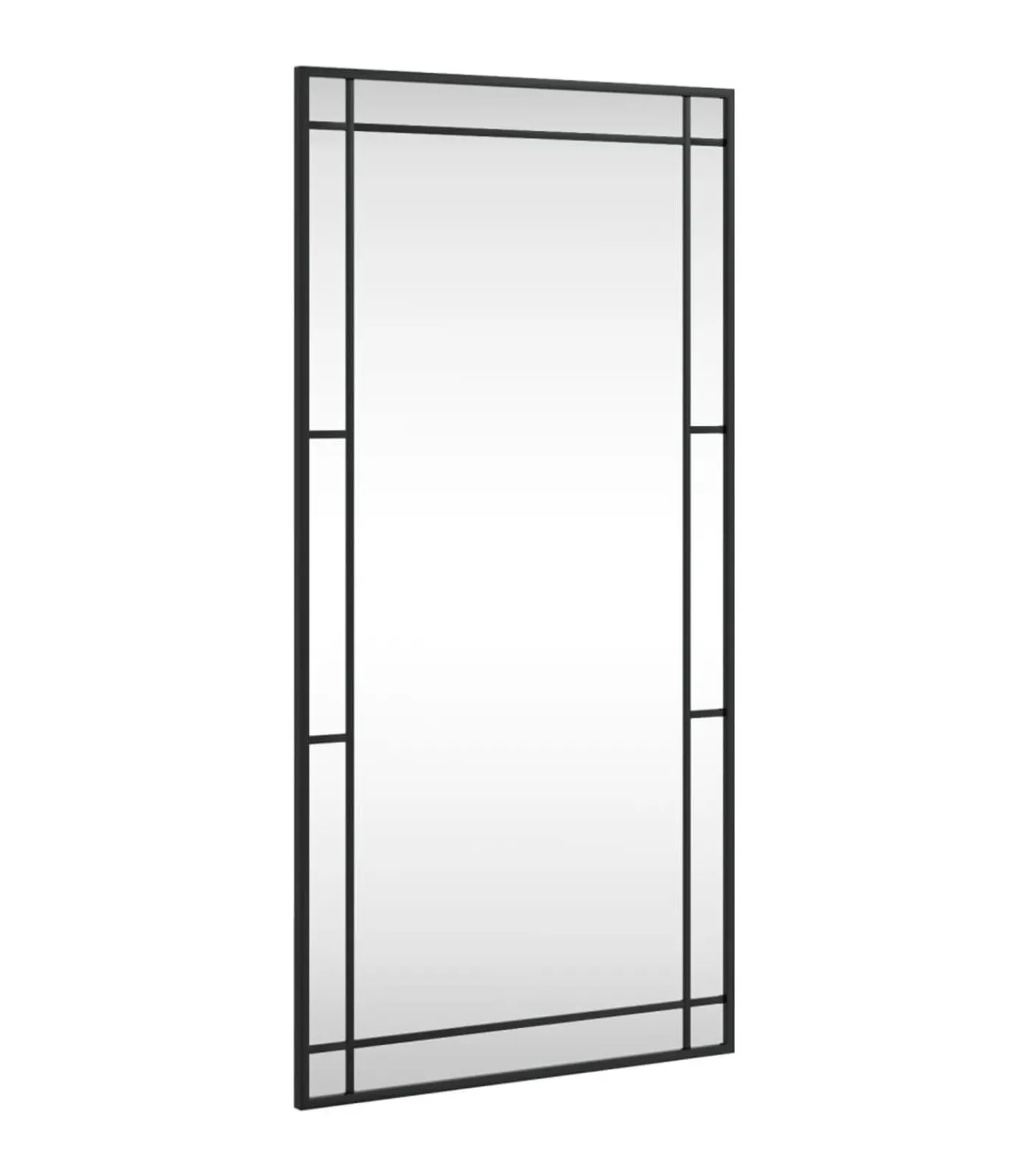 Sale Wandspiegel rechthoekig 50x100 cm ijzer zwart Spiegels