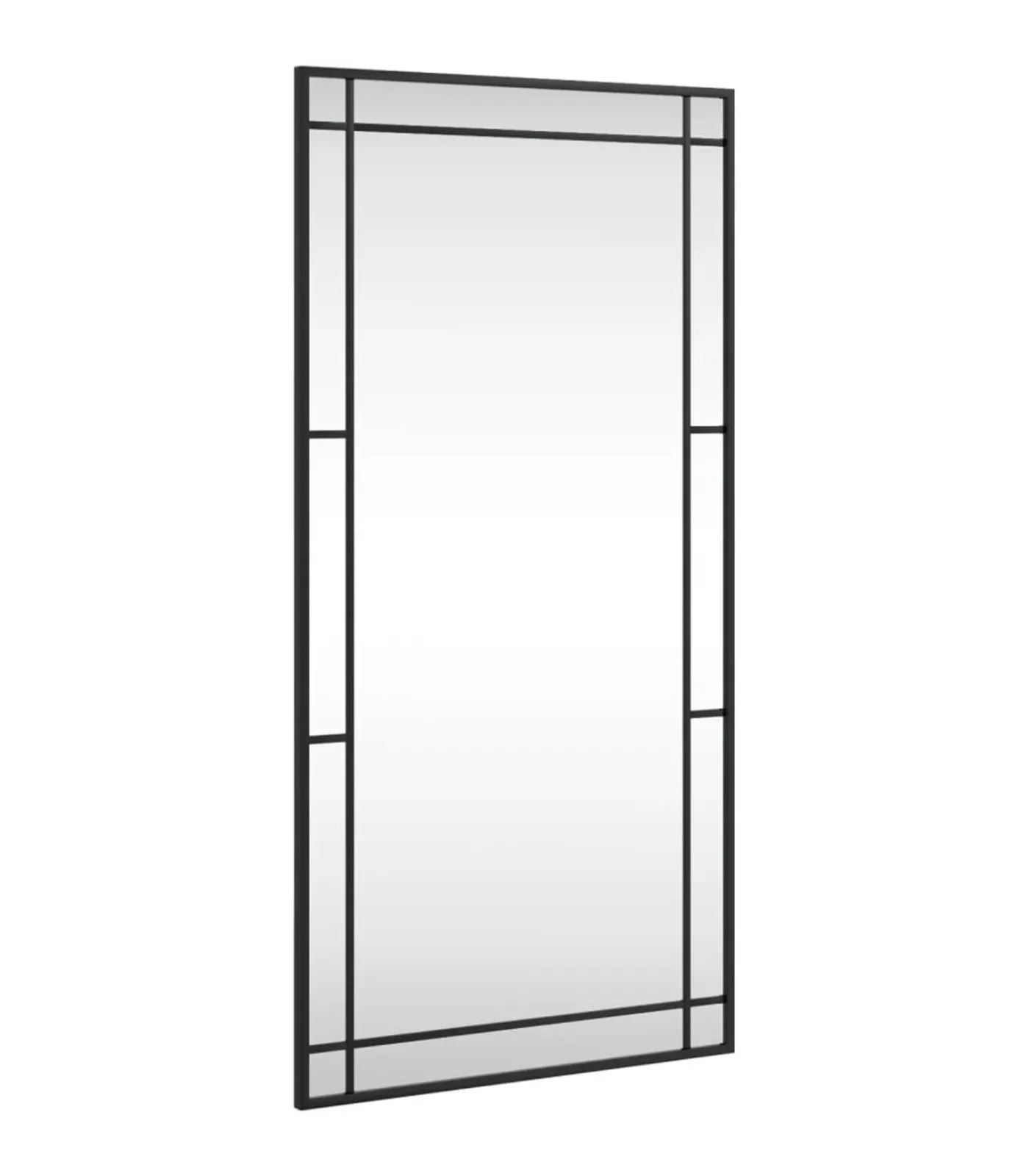 Sale Wandspiegel rechthoekig 50x100 cm ijzer zwart Spiegels