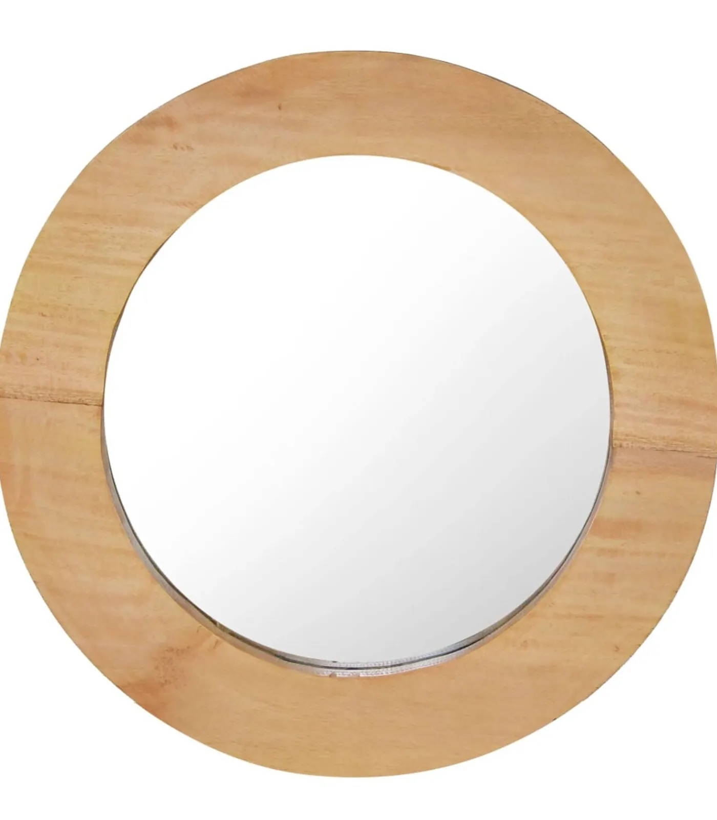 Clearance Wandspiegel rond 40 cm teakhout Spiegels