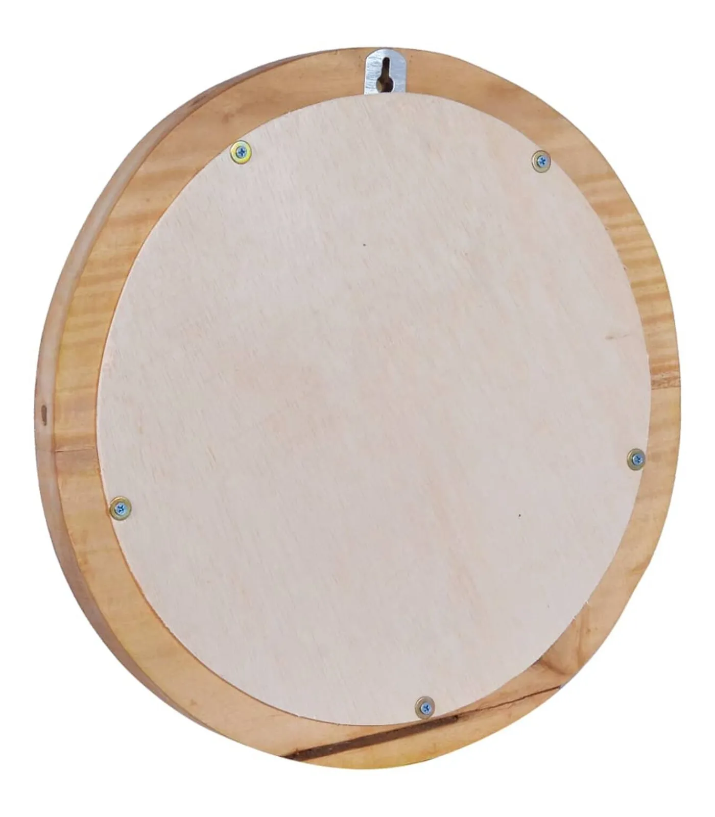 Clearance Wandspiegel rond 40 cm teakhout Spiegels