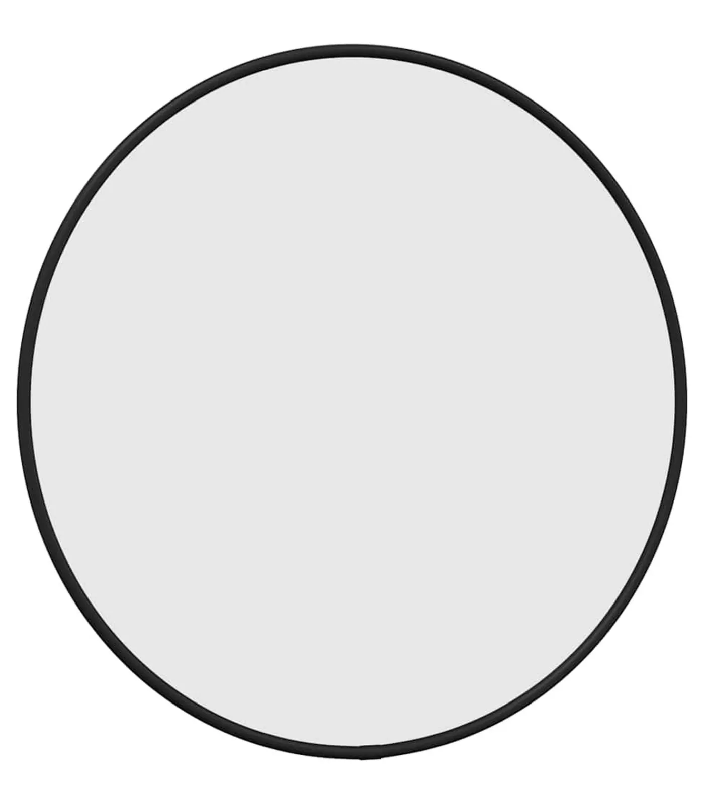 vidaXL Wandspiegel rond Ø40 cm zwart