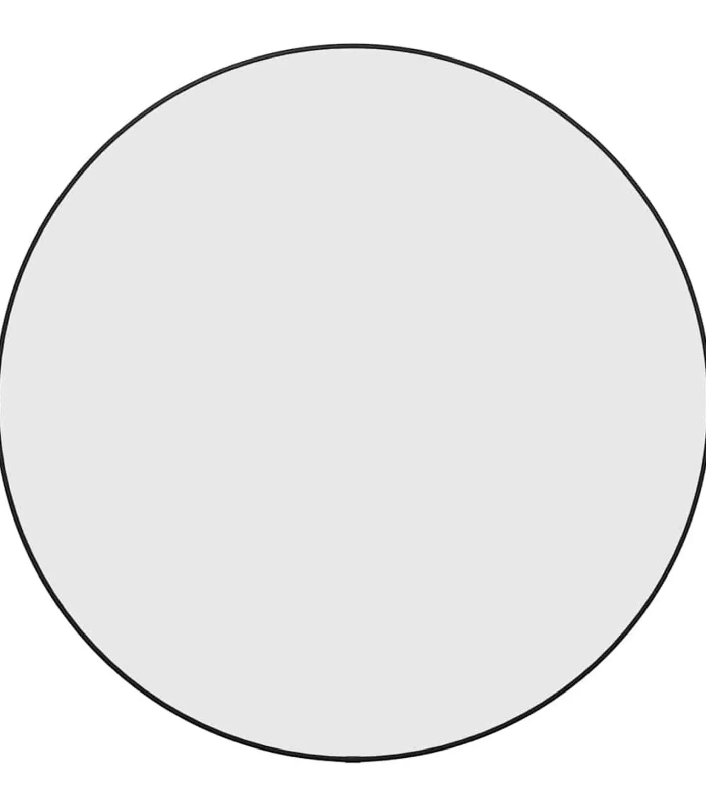 Online Wandspiegel rond Ø60 cm zwart Spiegels