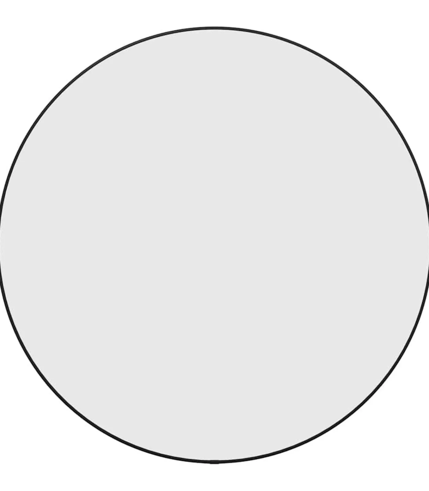 Online Wandspiegel rond Ø60 cm zwart Spiegels