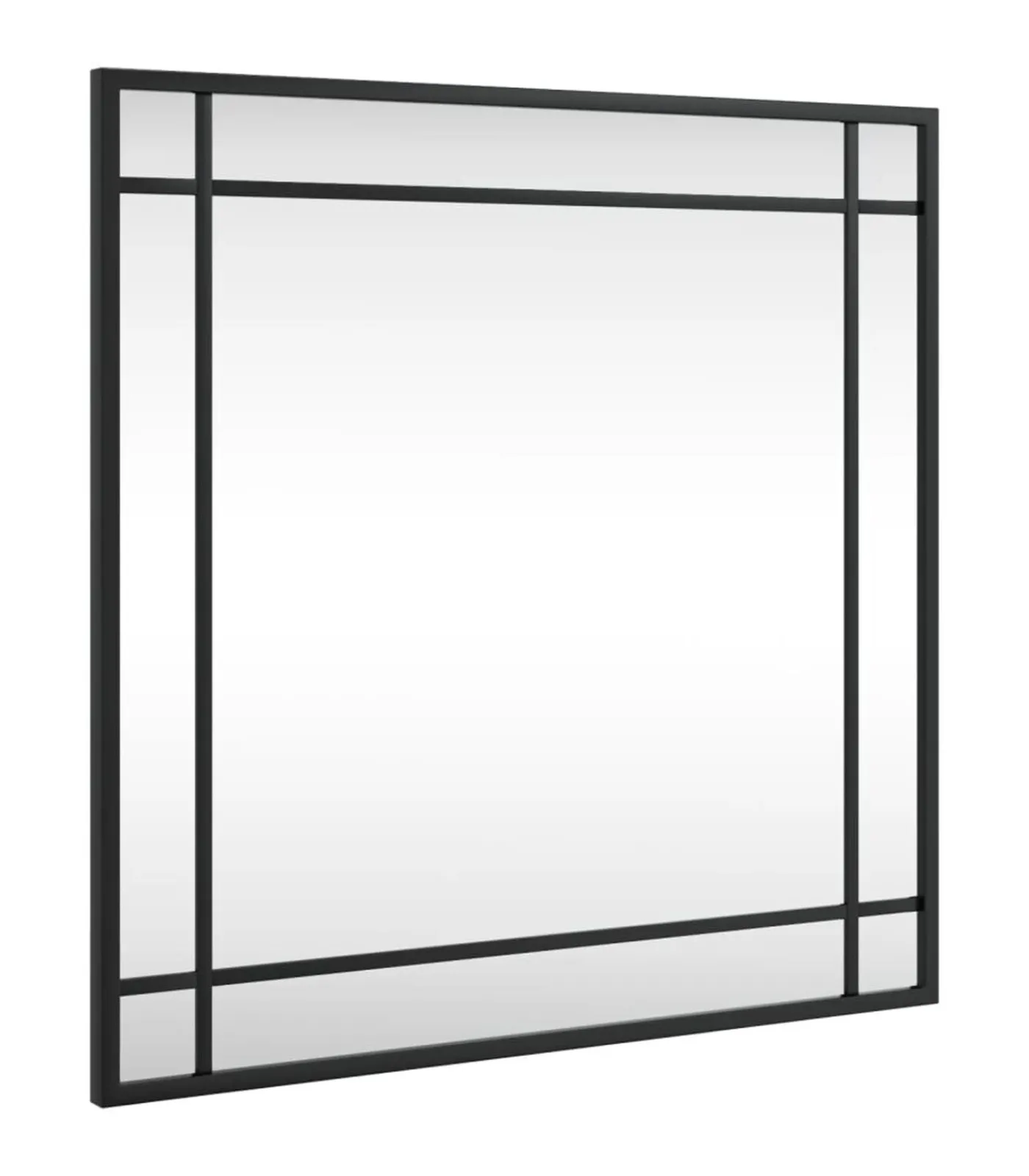 Sale Wandspiegel vierkant 50x50 cm ijzer zwart Spiegels