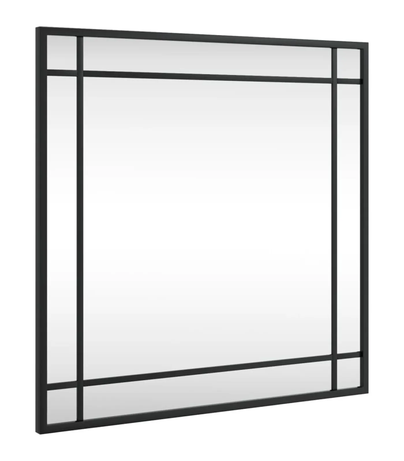 Sale Wandspiegel vierkant 50x50 cm ijzer zwart Spiegels