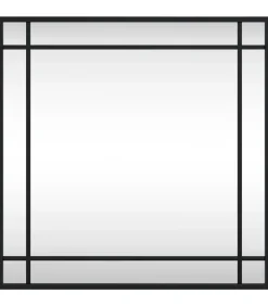 Sale Wandspiegel vierkant 50x50 cm ijzer zwart Spiegels