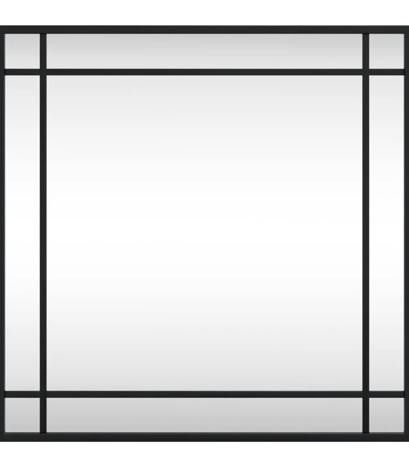 Sale Wandspiegel vierkant 50x50 cm ijzer zwart Spiegels