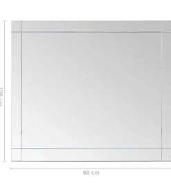 vidaXL Wandspiegel 100x60 cm glas