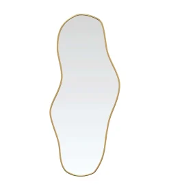 Clearance Wandspiegel 90x40 cm goudkleurig Spiegels