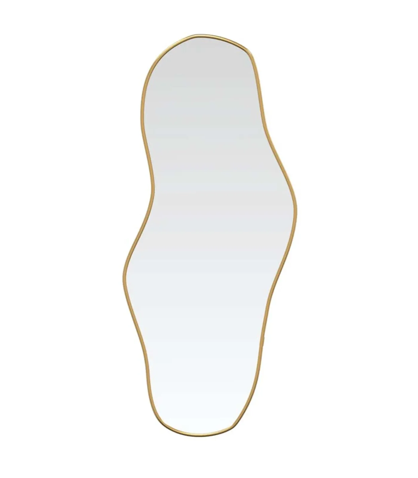 Clearance Wandspiegel 90x40 cm goudkleurig Spiegels