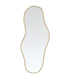 Clearance Wandspiegel 90x40 cm goudkleurig Spiegels