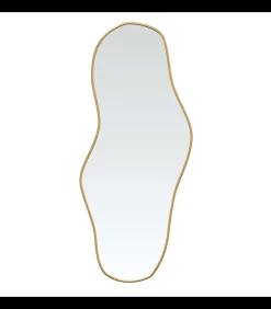 vidaXL Wandspiegel 80x35 cm goudkleurig