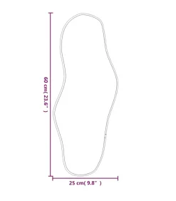 vidaXL Wandspiegel 60x25 cm goudkleurig