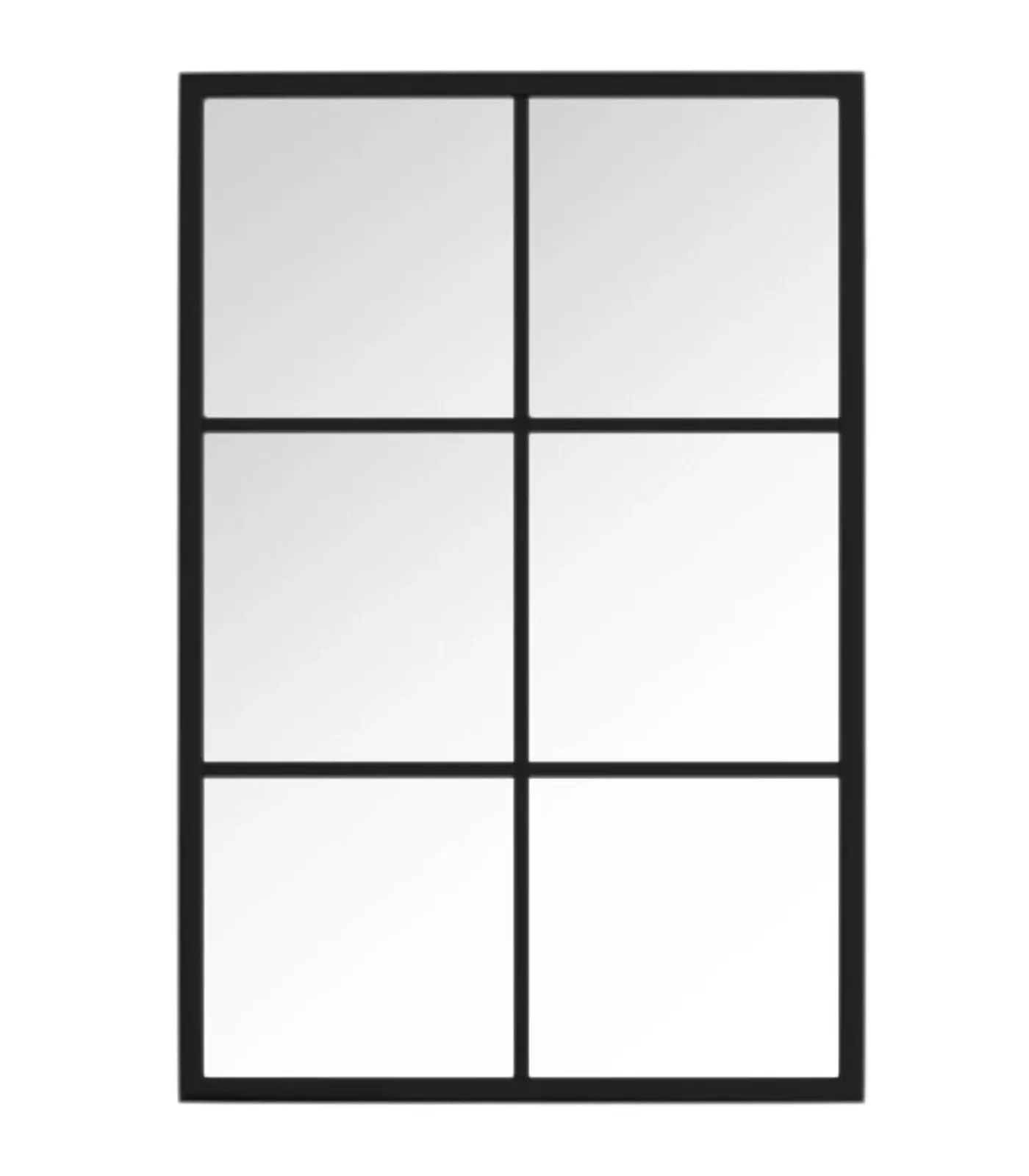 Sale Wandspiegel 60x40 cm metaal zwart Spiegels