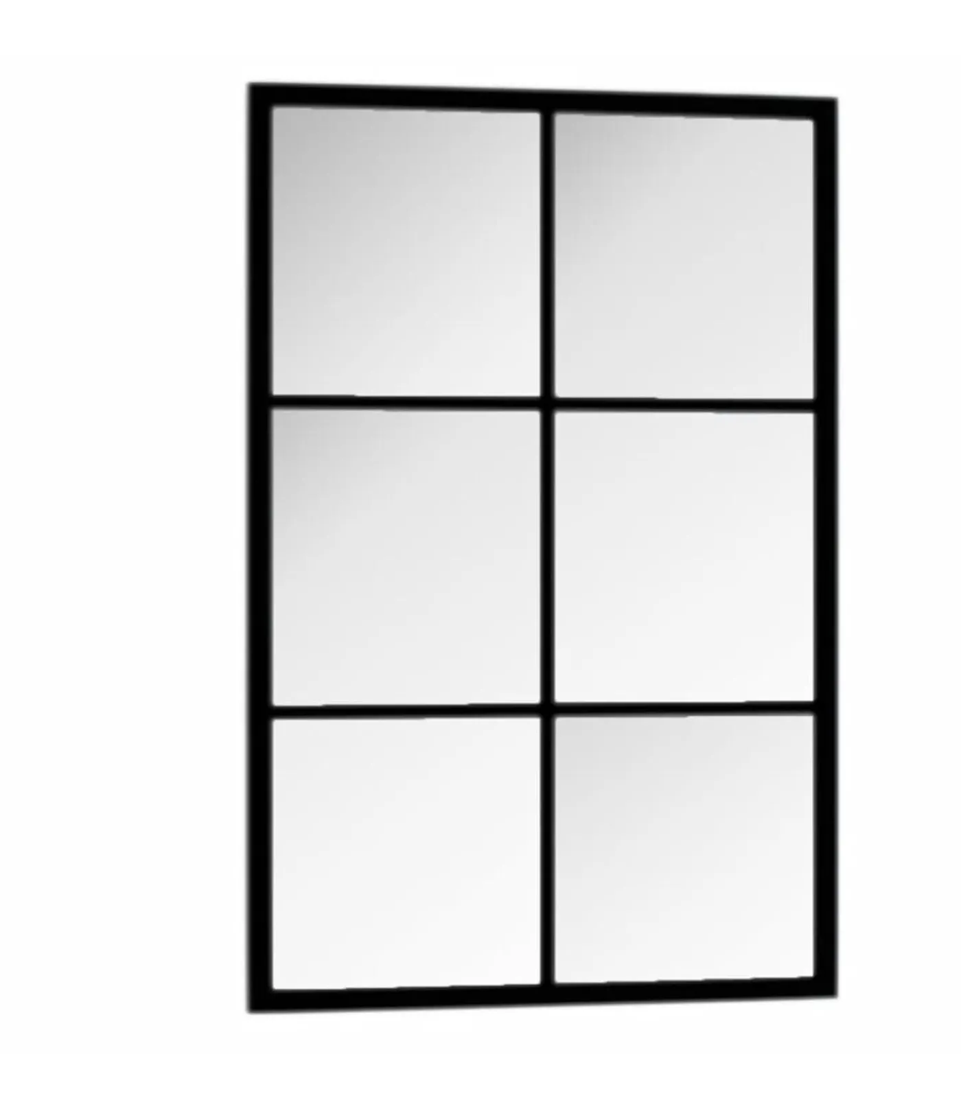 Sale Wandspiegel 60x40 cm metaal zwart Spiegels