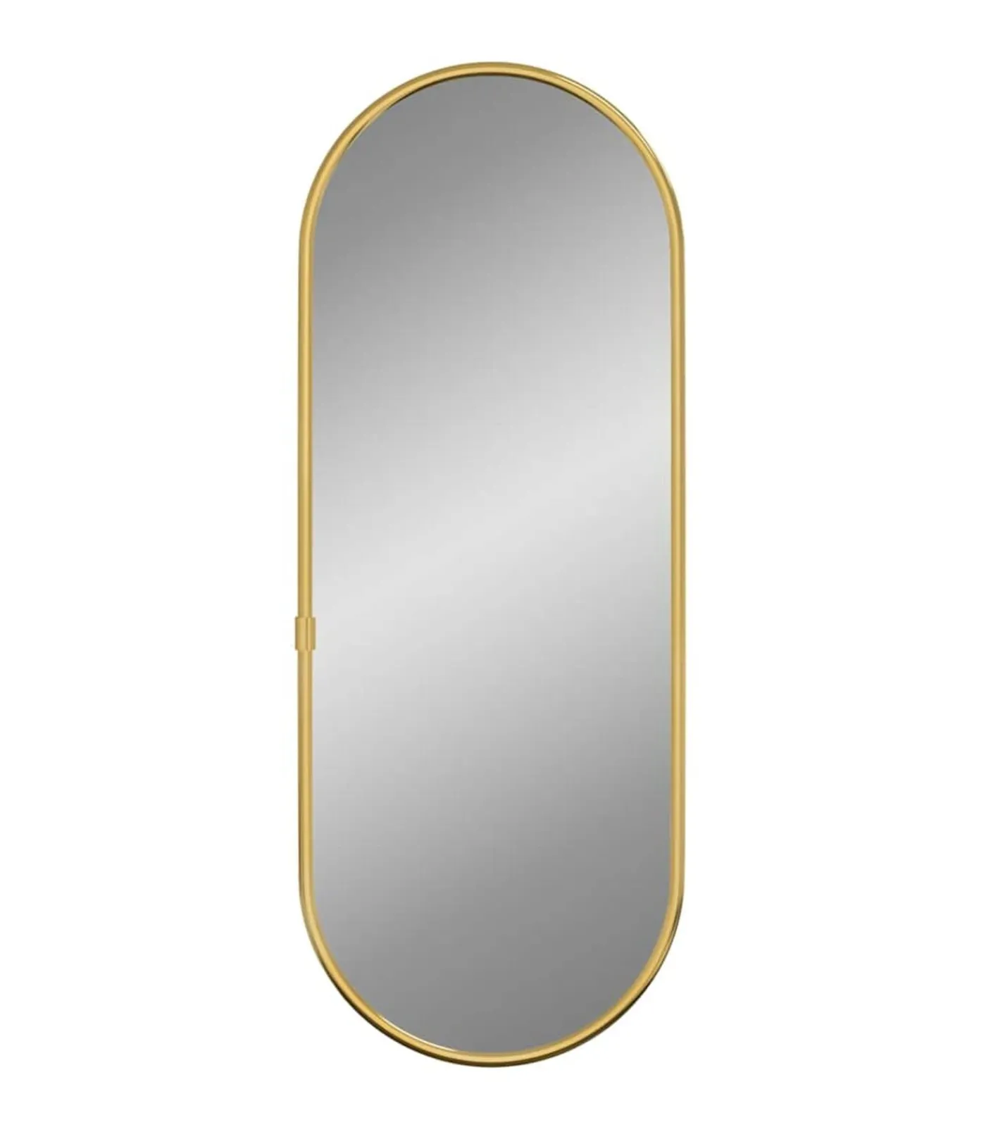 vidaXL Wandspiegel 40x15 cm ovaal goudkleurig