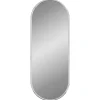 vidaXL Wandspiegel 40x15 cm ovaal zilverkleurig