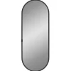 vidaXL Wandspiegel 40x15 cm ovaal zwart