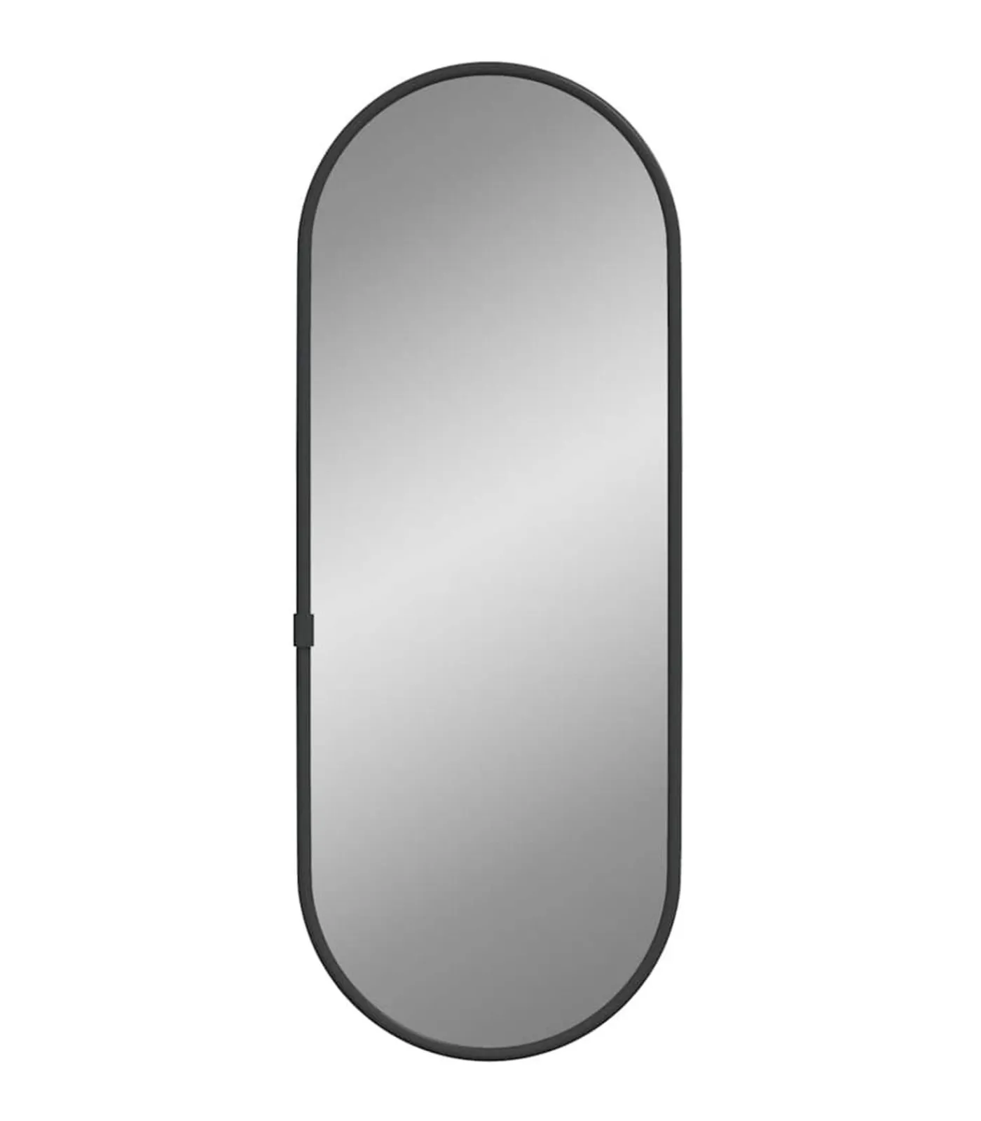 vidaXL Wandspiegel 40x15 cm ovaal zwart