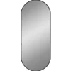 vidaXL Wandspiegel 60x25 cm ovaal zwart