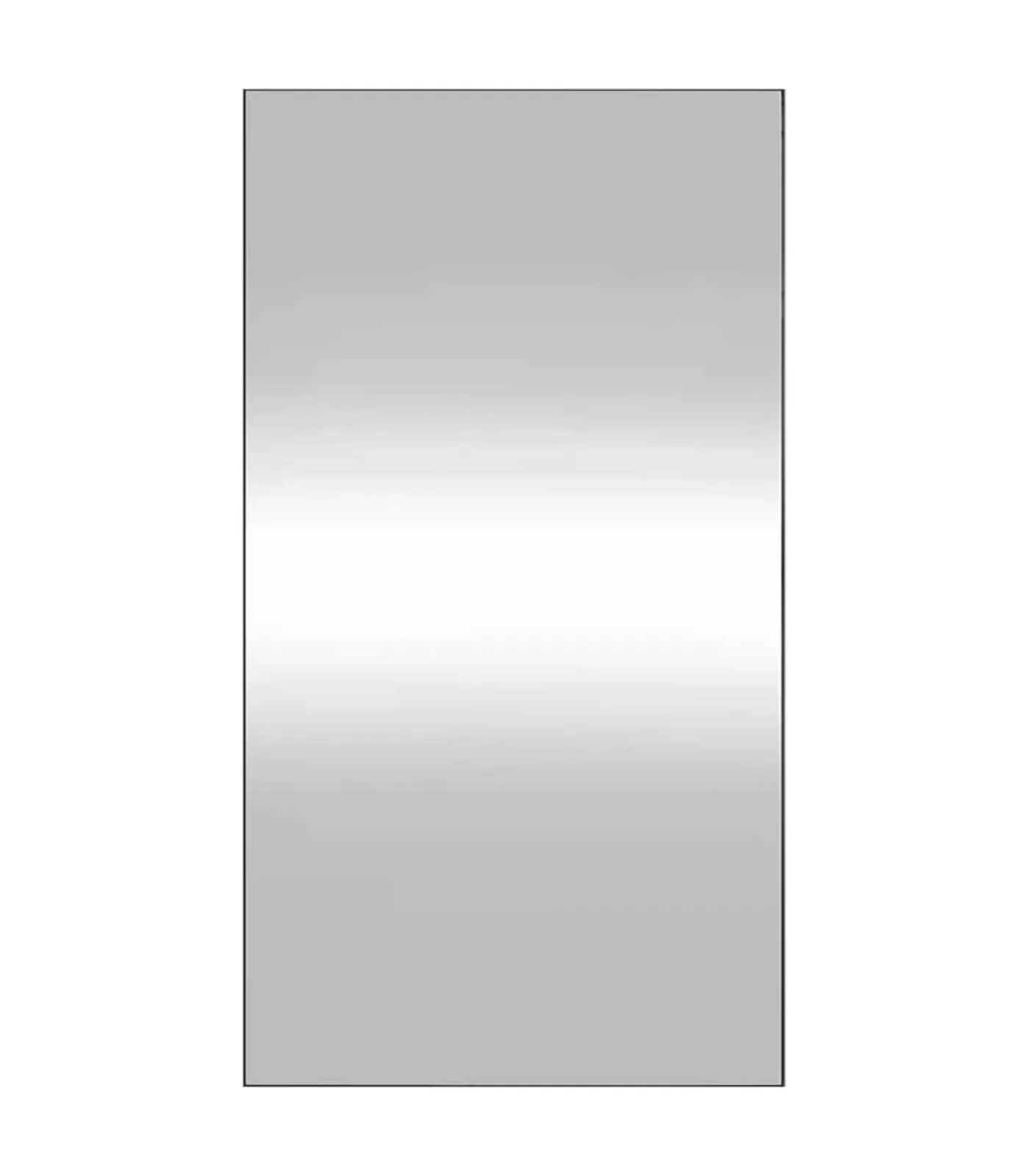 vidaXL Wandspiegel 50x100 cm rechthoekig glas