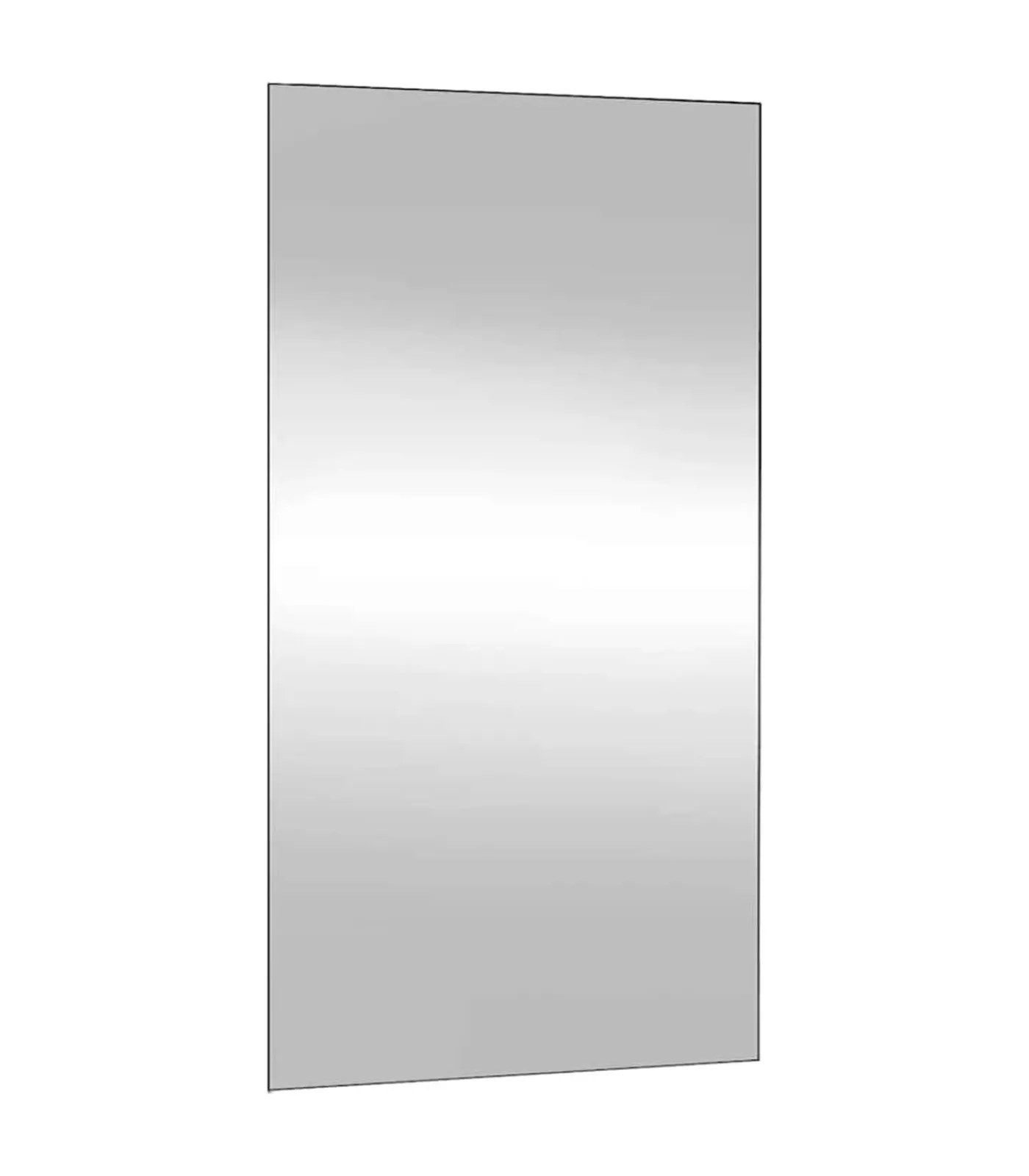 vidaXL Wandspiegel 50x100 cm rechthoekig glas