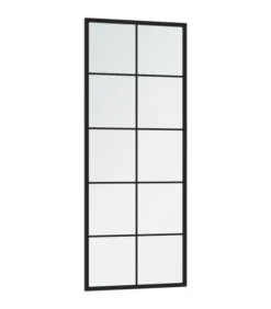 Sale Wandspiegels 2 st 100x40 cm metaal zwart Spiegels