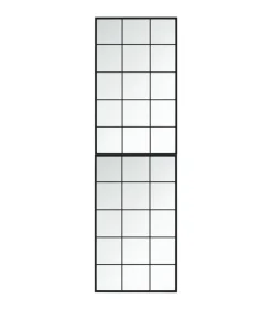 vidaXL Wandspiegels 2 st 100x60 cm metaal zwart