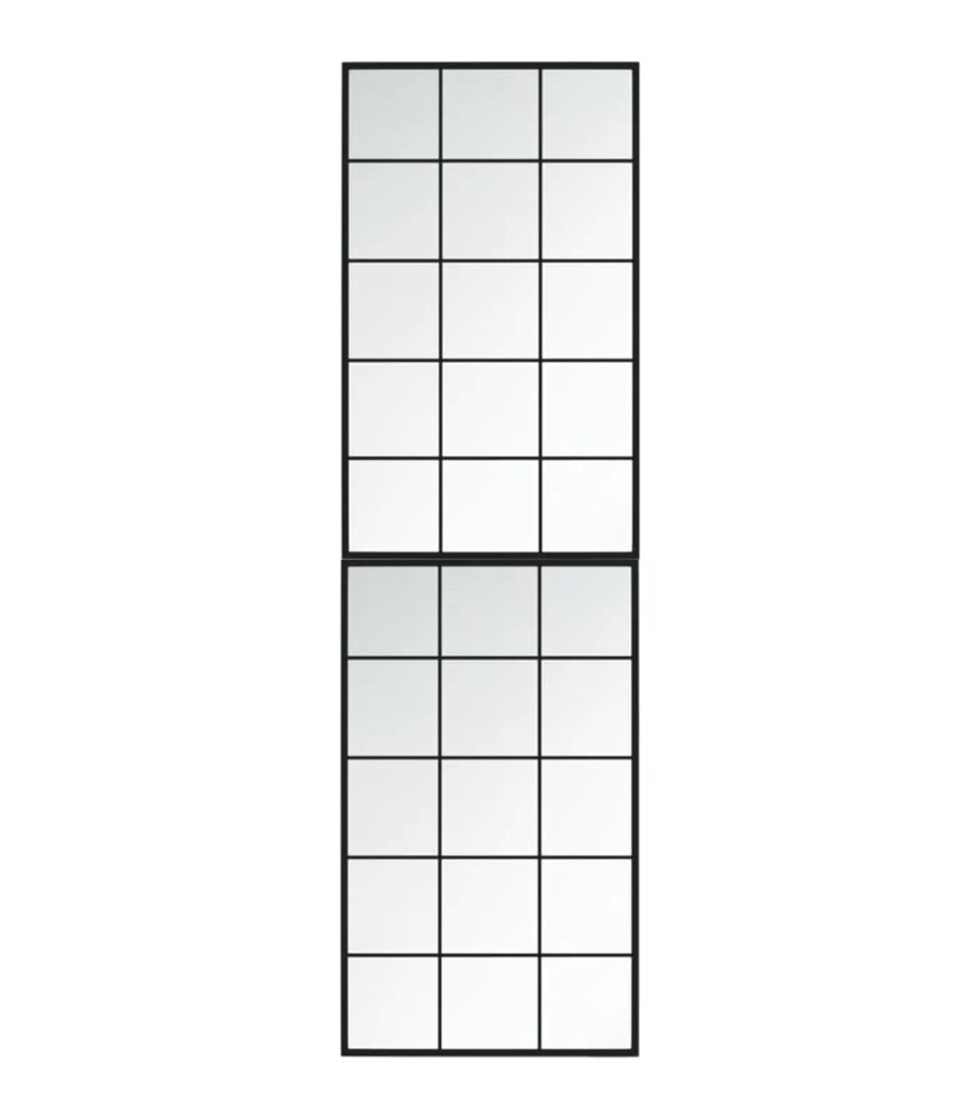 vidaXL Wandspiegels 2 st 100x60 cm metaal zwart