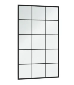 vidaXL Wandspiegels 2 st 100x60 cm metaal zwart