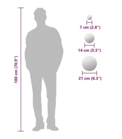 Sale Wandspiegelset rond glas 7-delig Spiegels